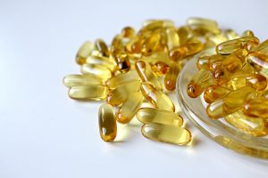 Oil Capsule Capsule Yellow Glass Fish Oil